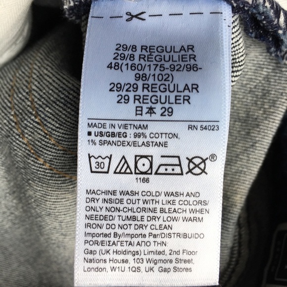 GAP mom jean high rise jeans size 29 dark wash - Picture 14 of 16